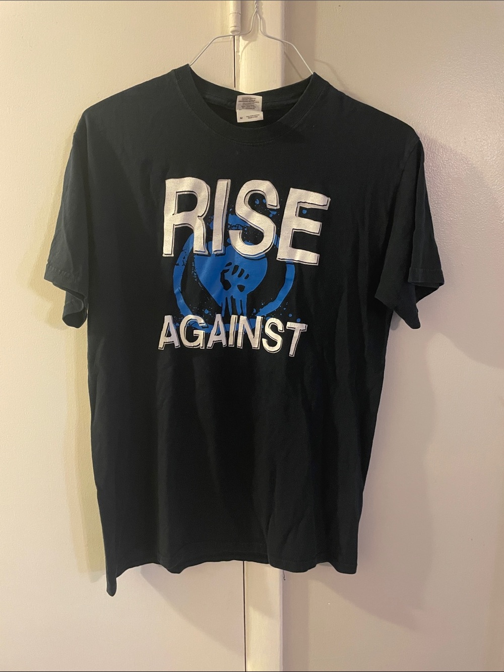 Rise Against Graphic Band T‑Shirt - Black and Blue